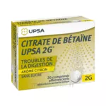 Citrate De Betaïne Upsa 2 G Comprimés Effervescents Sans Sucre Citron 2t/10 à ALBERTVILLE