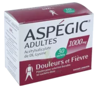 Aspegic Adultes 1000 Mg, Poudre Pour Solution Buvable En Sachet-dose 30 à ALBERTVILLE